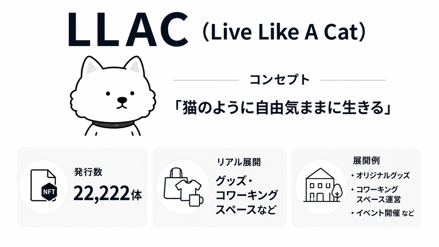 LLACの基本情報（コンセプト・発行数・関連展開）