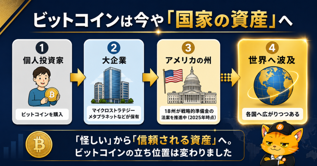 国家レベルでのビットコイン保有