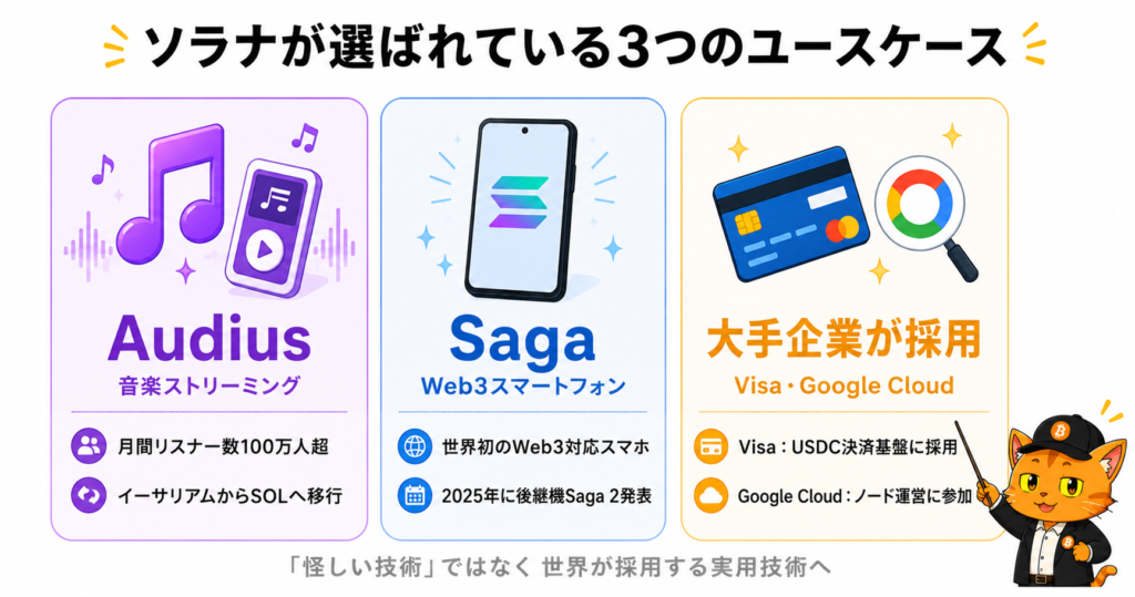 ソラナの注目ユースケース